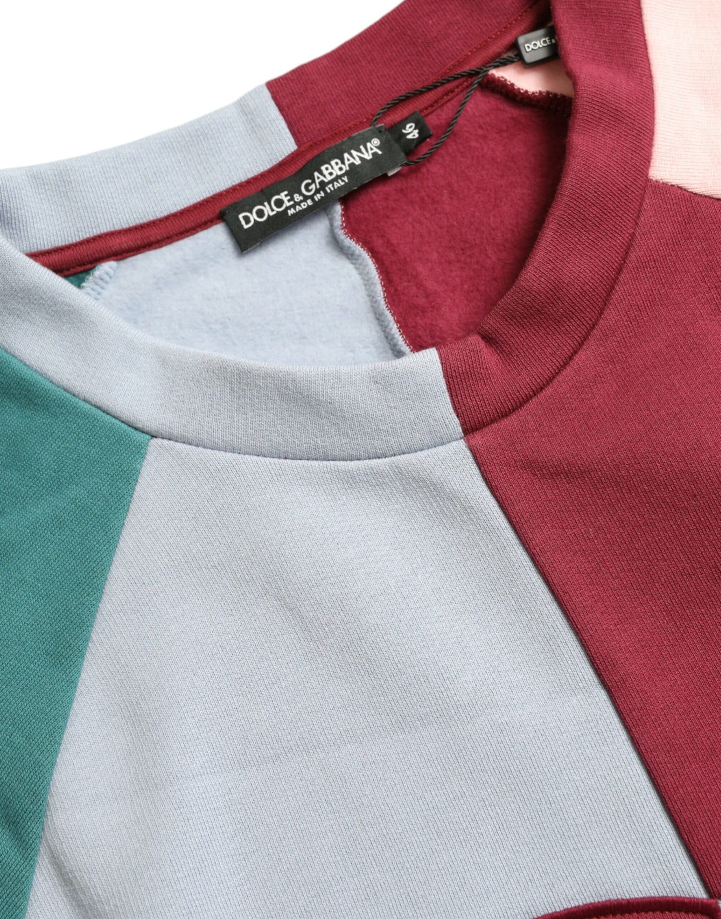 Багатобарвний бавовняний светр з круглим вирізом Dolce &amp; Gabbana