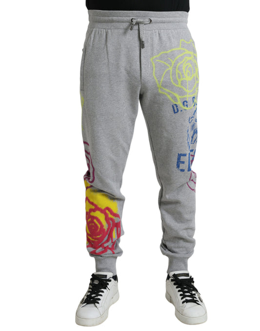 Вузькі бавовняні джоггери Dolce &amp; Gabbana Chic Grey