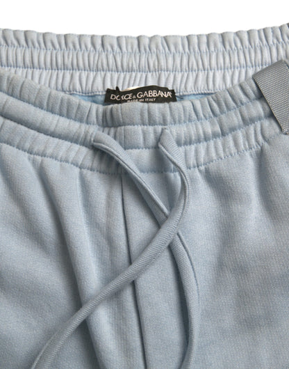 Елегантні світло-блакитні бавовняні джоггери Dolce &amp; Gabbana