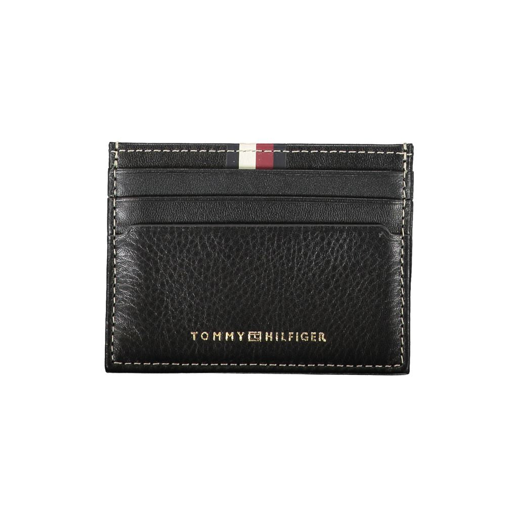 Чорний шкіряний чоловічий гаманець Tommy Hilfiger