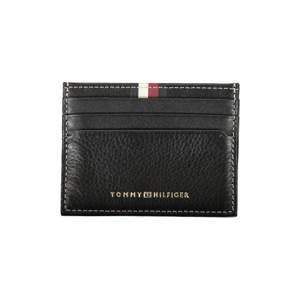 Чорний шкіряний чоловічий гаманець Tommy Hilfiger