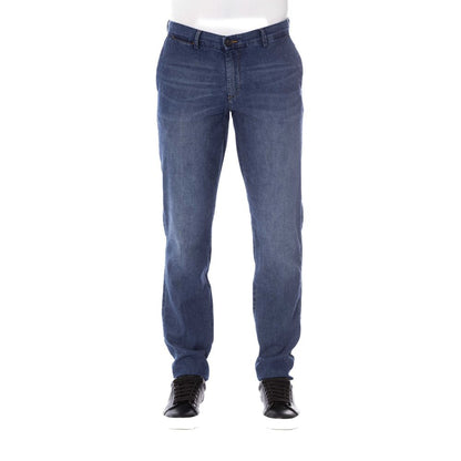 Сині бавовняні чоловічі джинси Trussardi Jeans