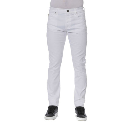 Чоловічі бавовняні білі джинси Trussardi Jeans
