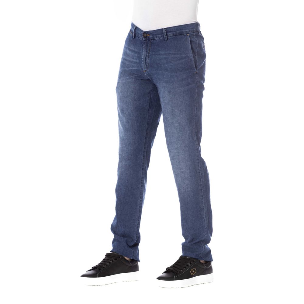 Сині бавовняні чоловічі джинси Trussardi Jeans