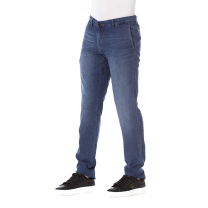Сині бавовняні чоловічі джинси Trussardi Jeans