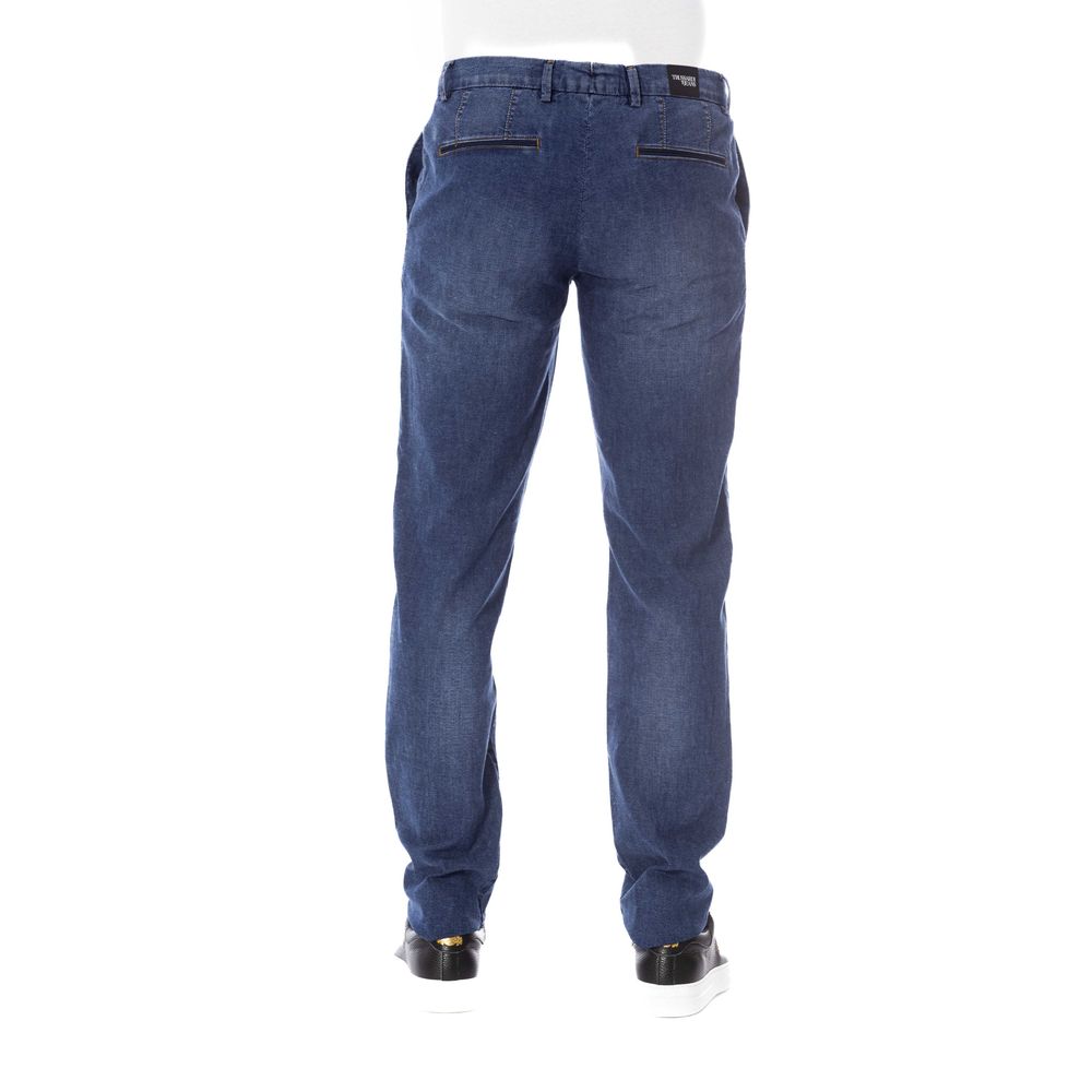 Сині бавовняні чоловічі джинси Trussardi Jeans