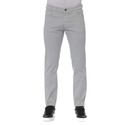 Сірі бавовняні чоловічі джинси Trussardi Jeans