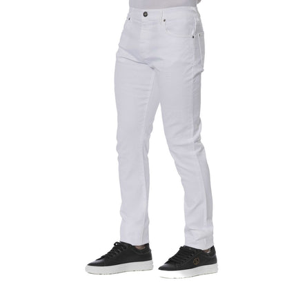 Чоловічі бавовняні білі джинси Trussardi Jeans