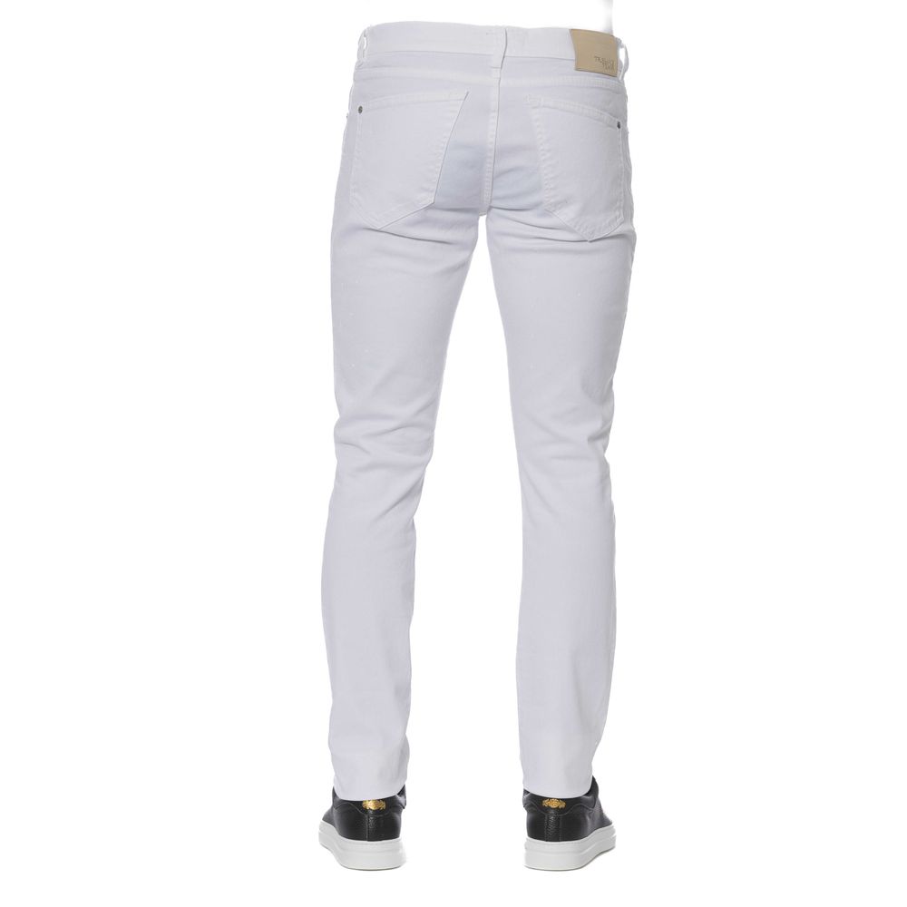 Чоловічі бавовняні білі джинси Trussardi Jeans