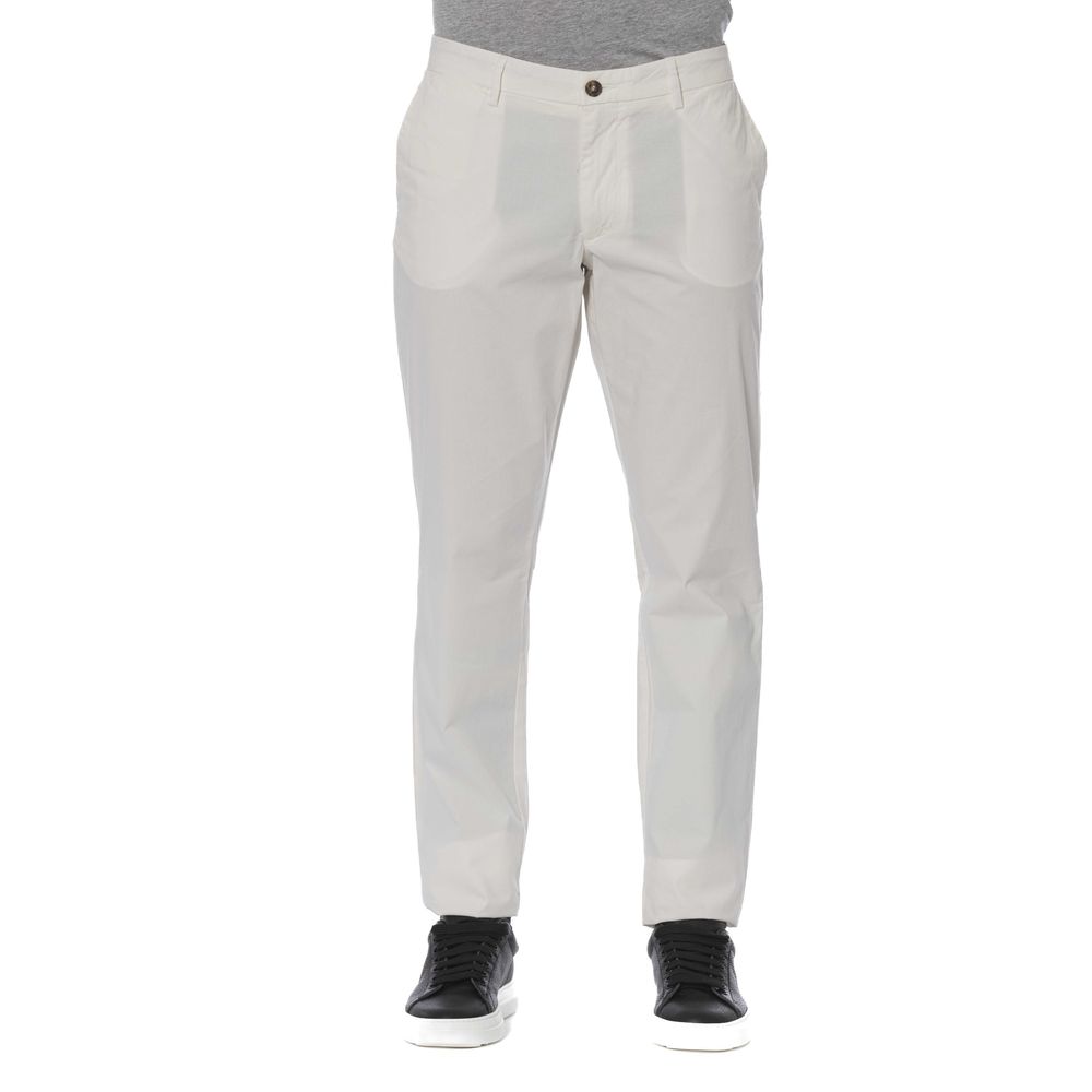 Білі бавовняні чоловічі джинси Trussardi Jeans