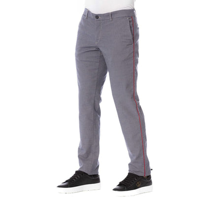Сині бавовняні чоловічі штани Trussardi Jeans