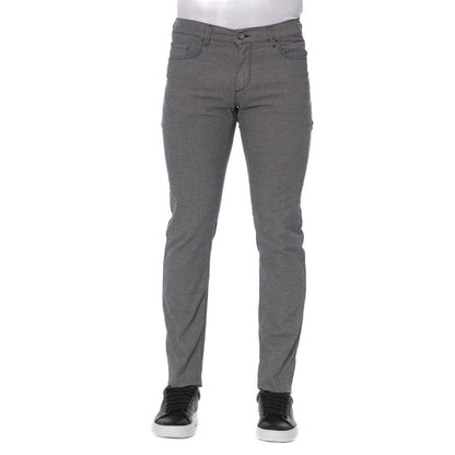 Сірі бавовняні чоловічі штани Trussardi Jeans