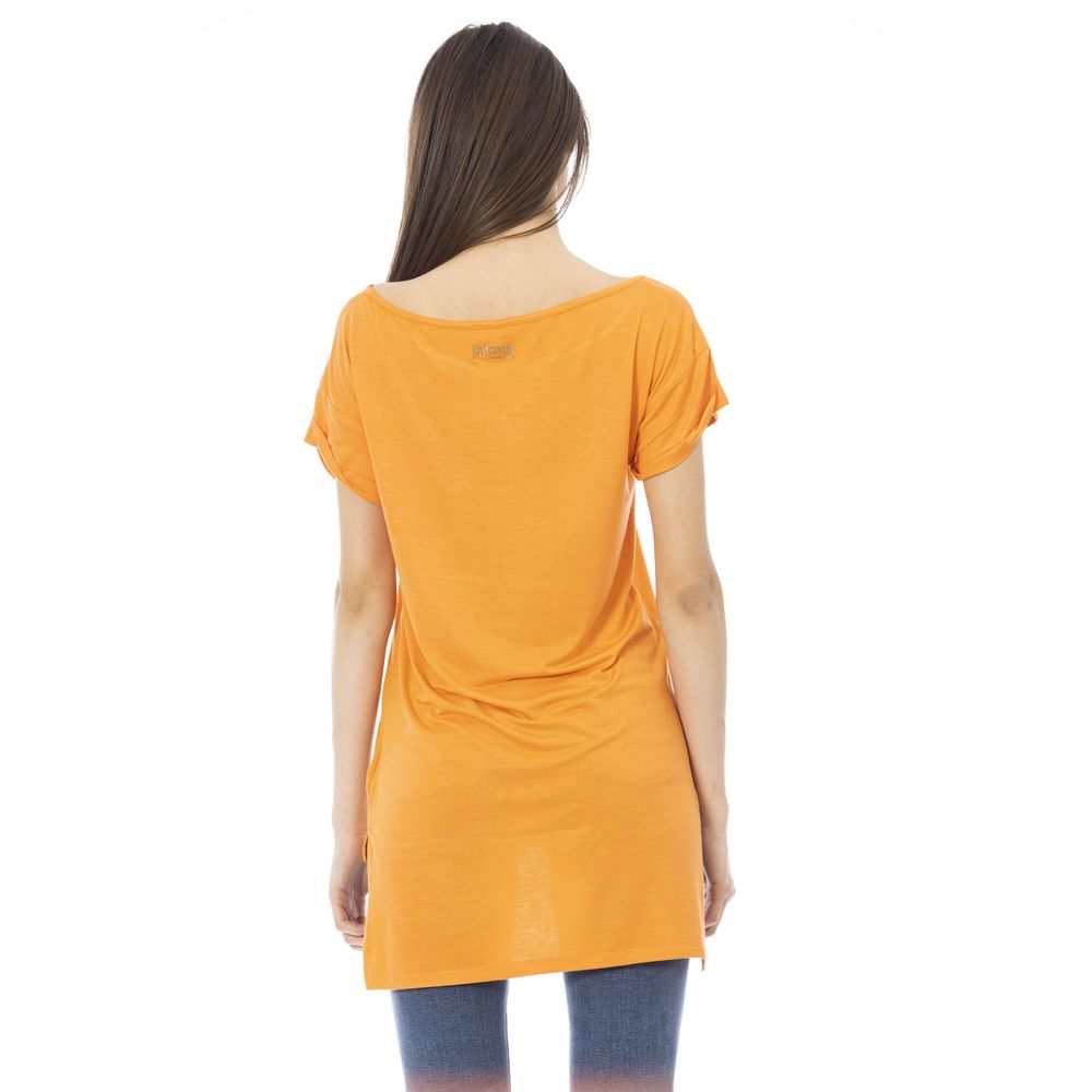 Бавовняна жіноча футболка Just Cavalli Orange