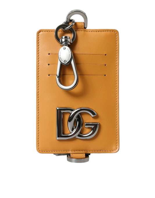 Візитниця Dolce &amp; Gabbana Elegant Orange з телячої шкіри