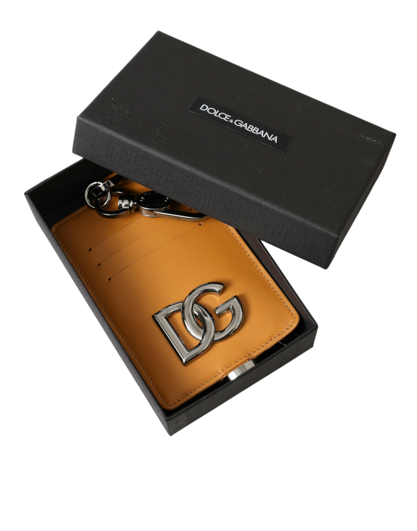 Візитниця Dolce &amp; Gabbana Elegant Orange з телячої шкіри