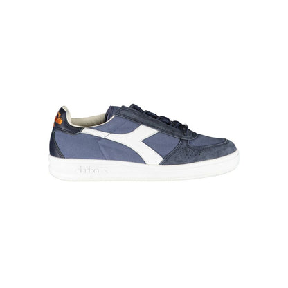 Сині контрастні кросівки Diadora Chic на шнурівці