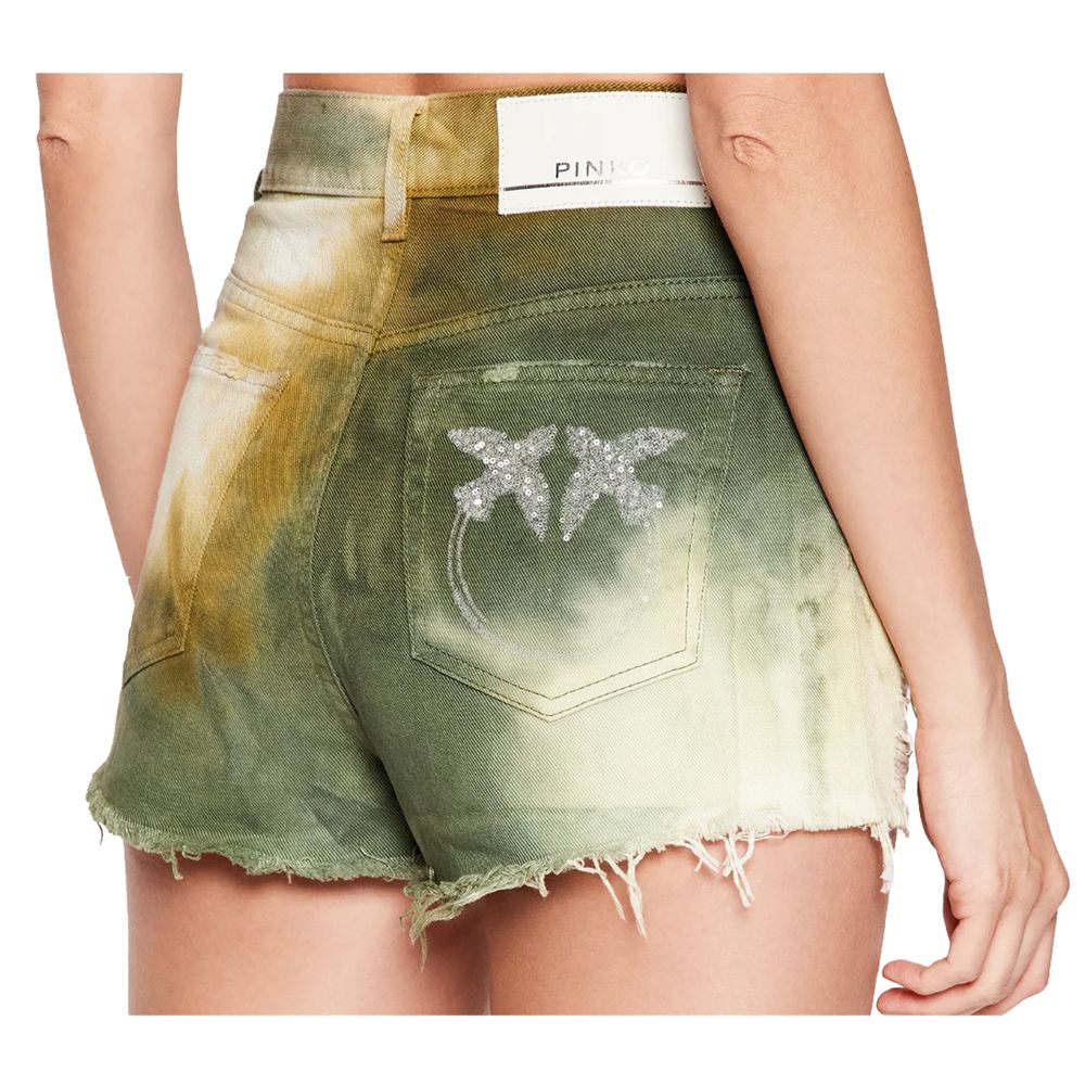 Жіночі короткі бавовняні зелені PINKO