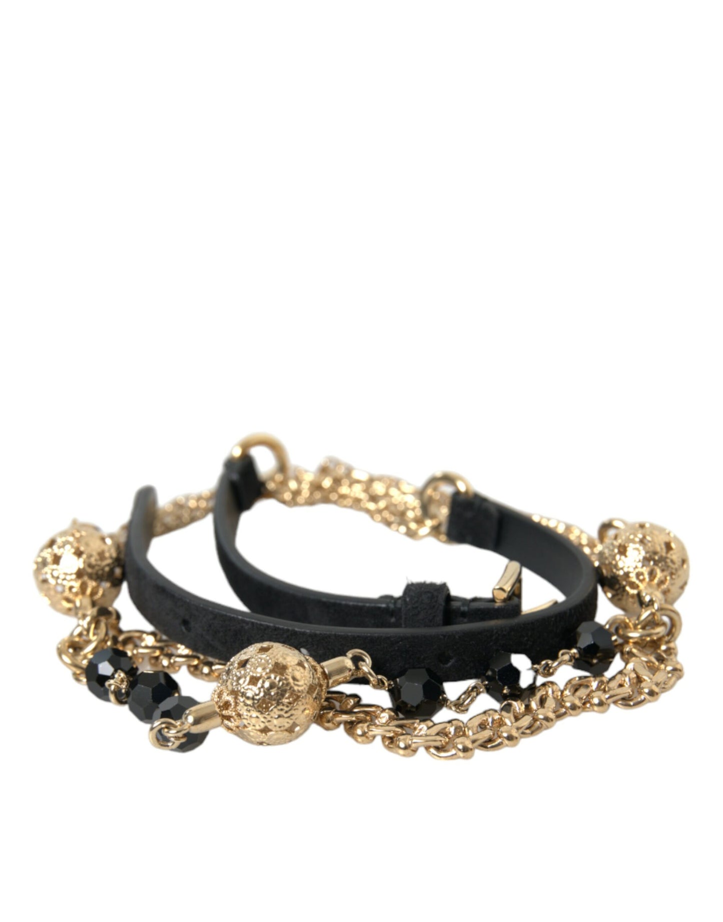 Елегантний шкіряний пояс Dolce &amp; Gabbana Crystal Bounce