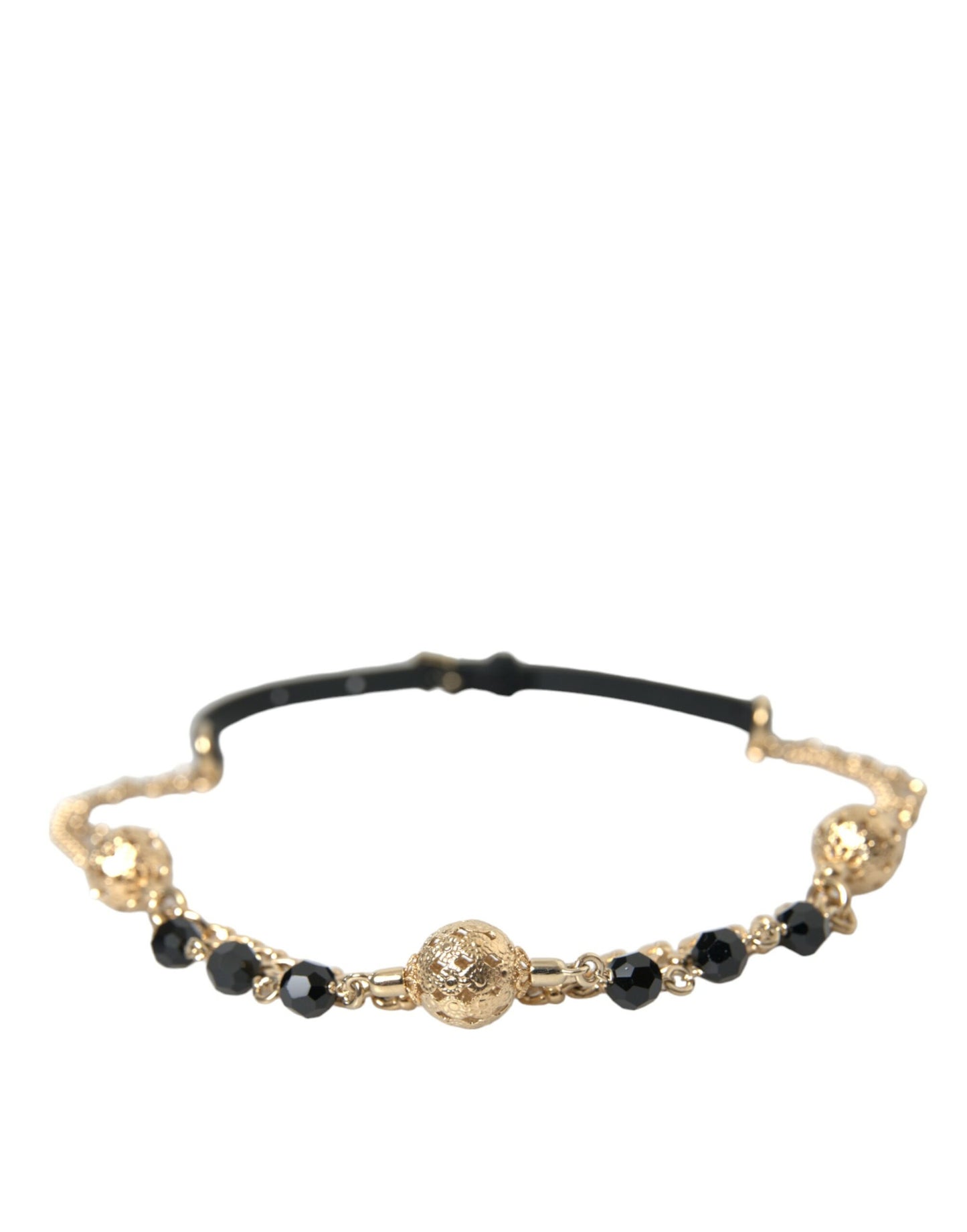 Елегантний шкіряний пояс Dolce &amp; Gabbana Crystal Bounce