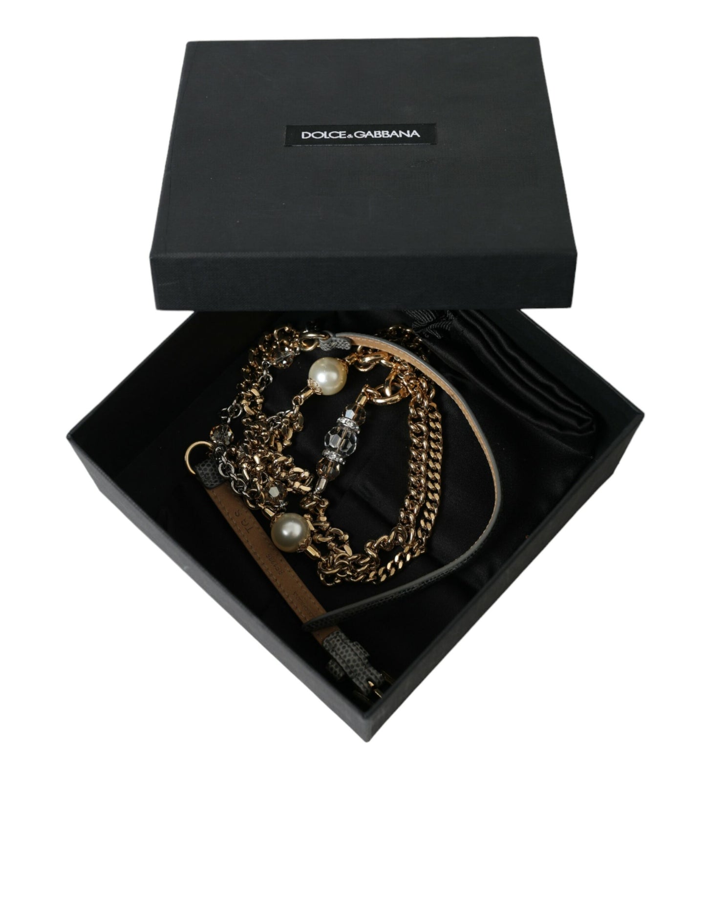 Елегантний поясний пояс Dolce &amp; Gabbana Crystal Bounce