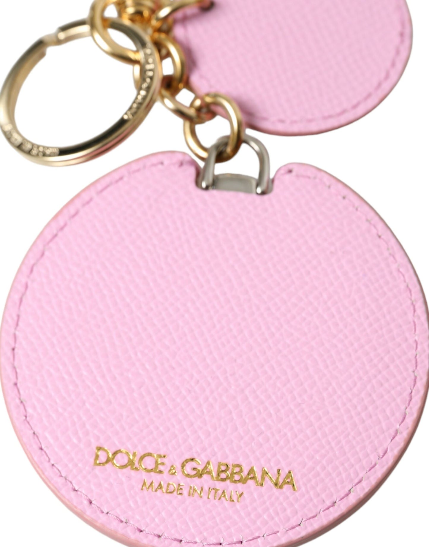 Елегантний шкіряний брелок із рожевого золота Dolce &amp; Gabbana