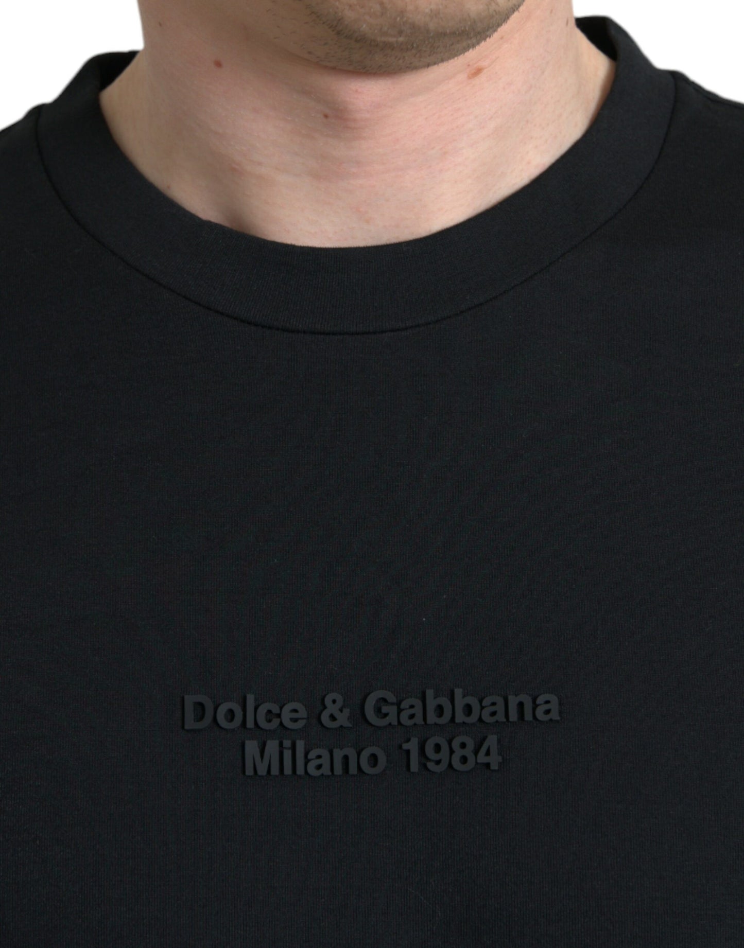 Елегантна футболка з круглим вирізом із леопардовим принтом Dolce &amp; Gabbana