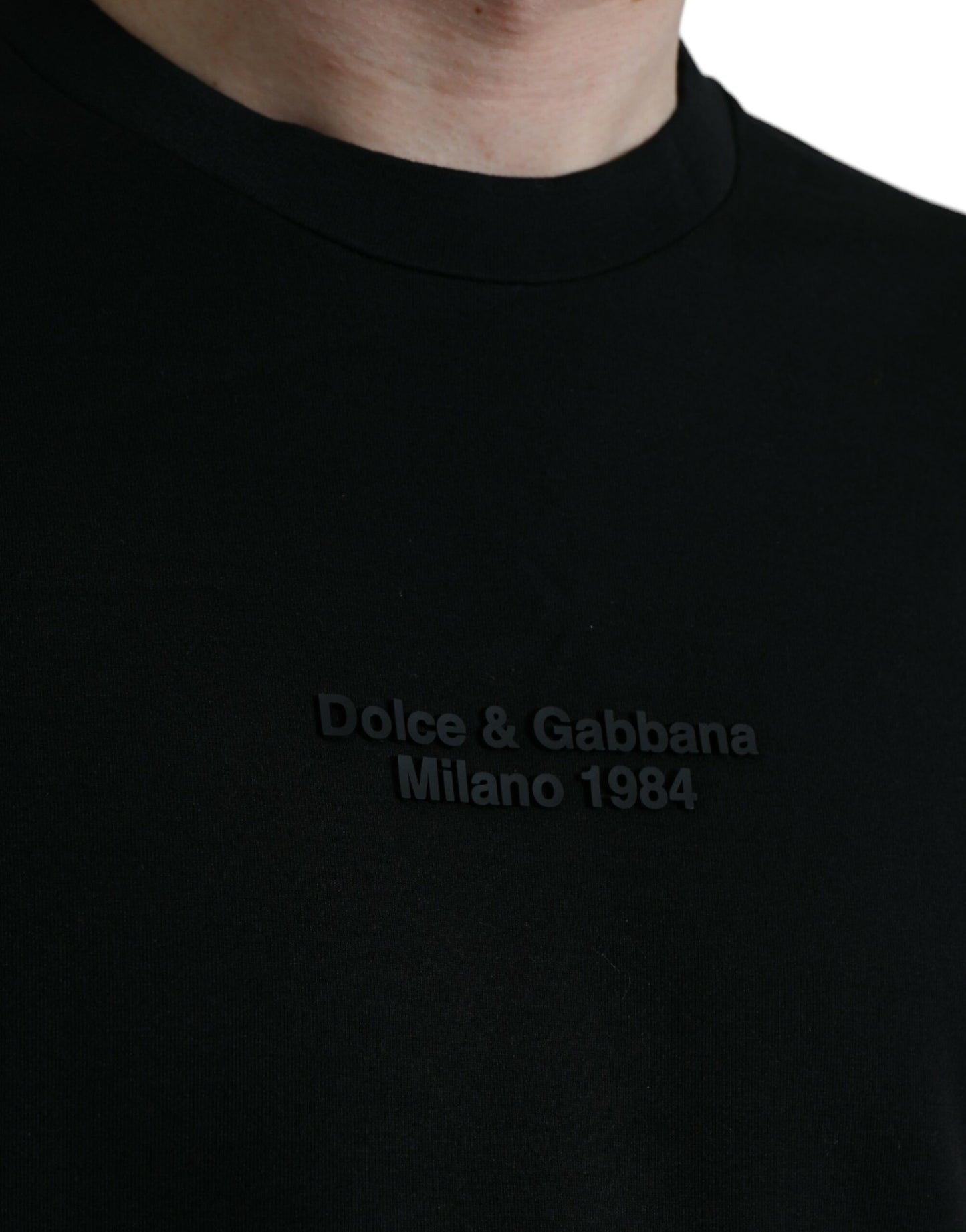 Елегантна футболка з круглим вирізом із леопардовим принтом Dolce &amp; Gabbana