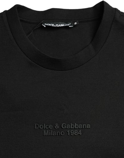 Елегантна футболка з круглим вирізом із леопардовим принтом Dolce &amp; Gabbana