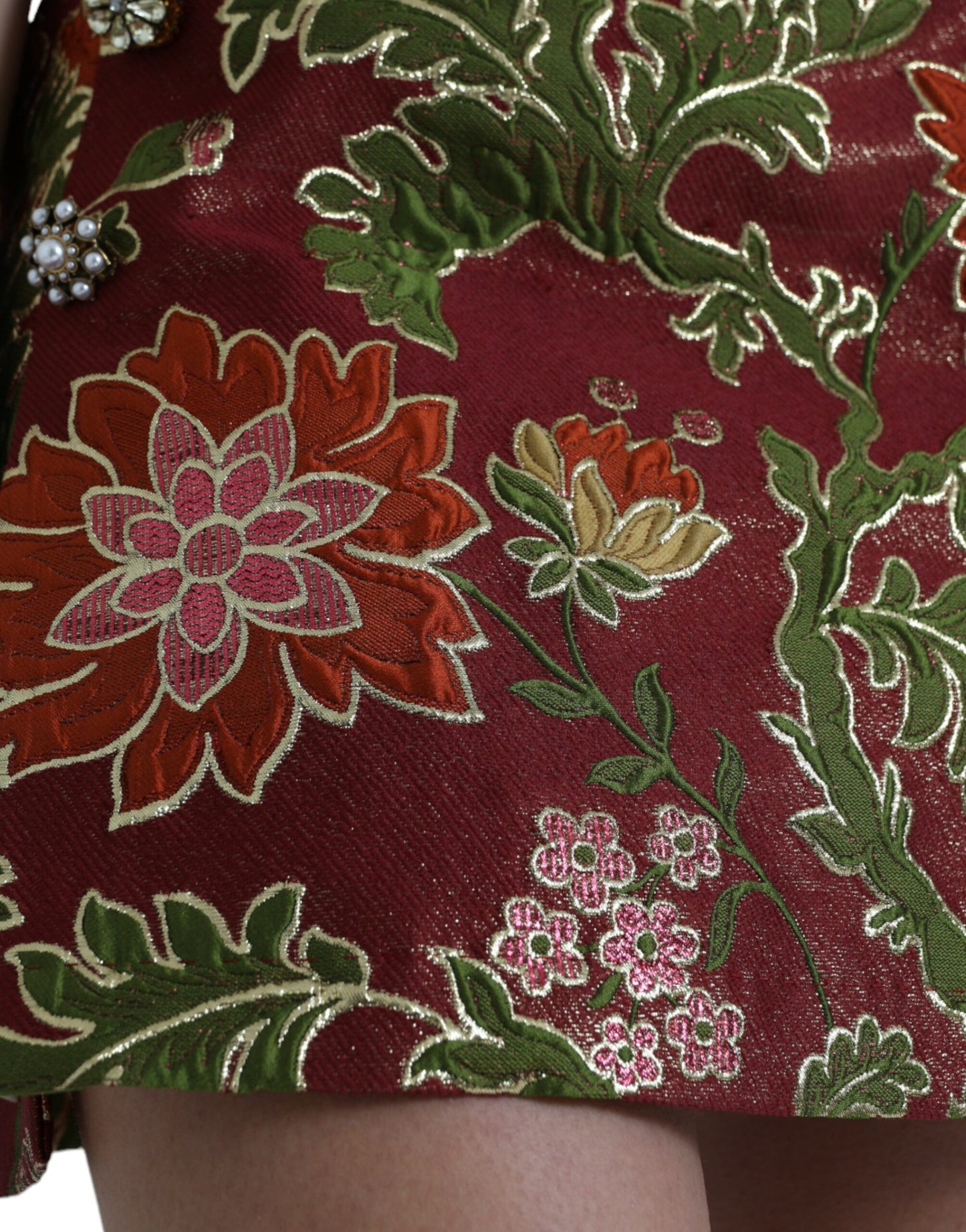 Міні-спідниця Dolce &amp; Gabbana з квітковим квітковим кольором