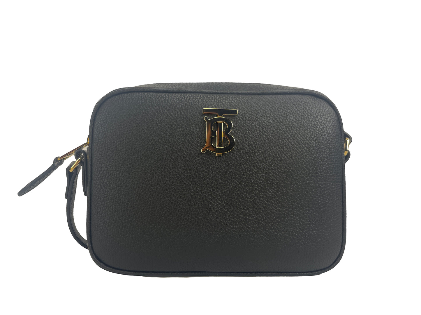 Маленька шкіряна сумка з логотипом Burberry Camera Crossbody TB
