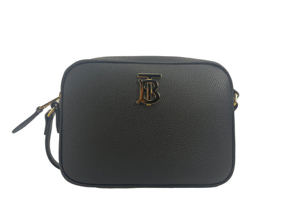 Маленька шкіряна сумка з логотипом Burberry Camera Crossbody TB