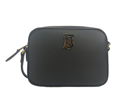 Маленька шкіряна сумка з логотипом Burberry Camera Crossbody TB