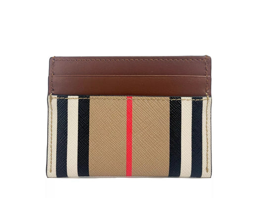 Тонкий шкіряний гаманець Burberry Sandon Canvas Canvas Printed Slim