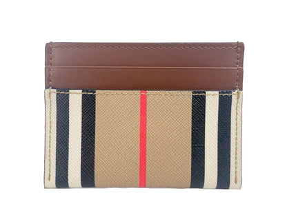 Тонкий шкіряний гаманець Burberry Sandon Canvas Canvas Printed Slim