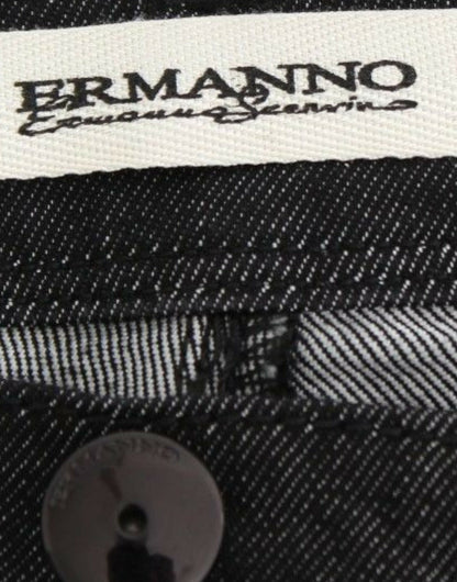 Чорні вузькі джинси Ermanno Scervino Chic - елегантні та тонкі