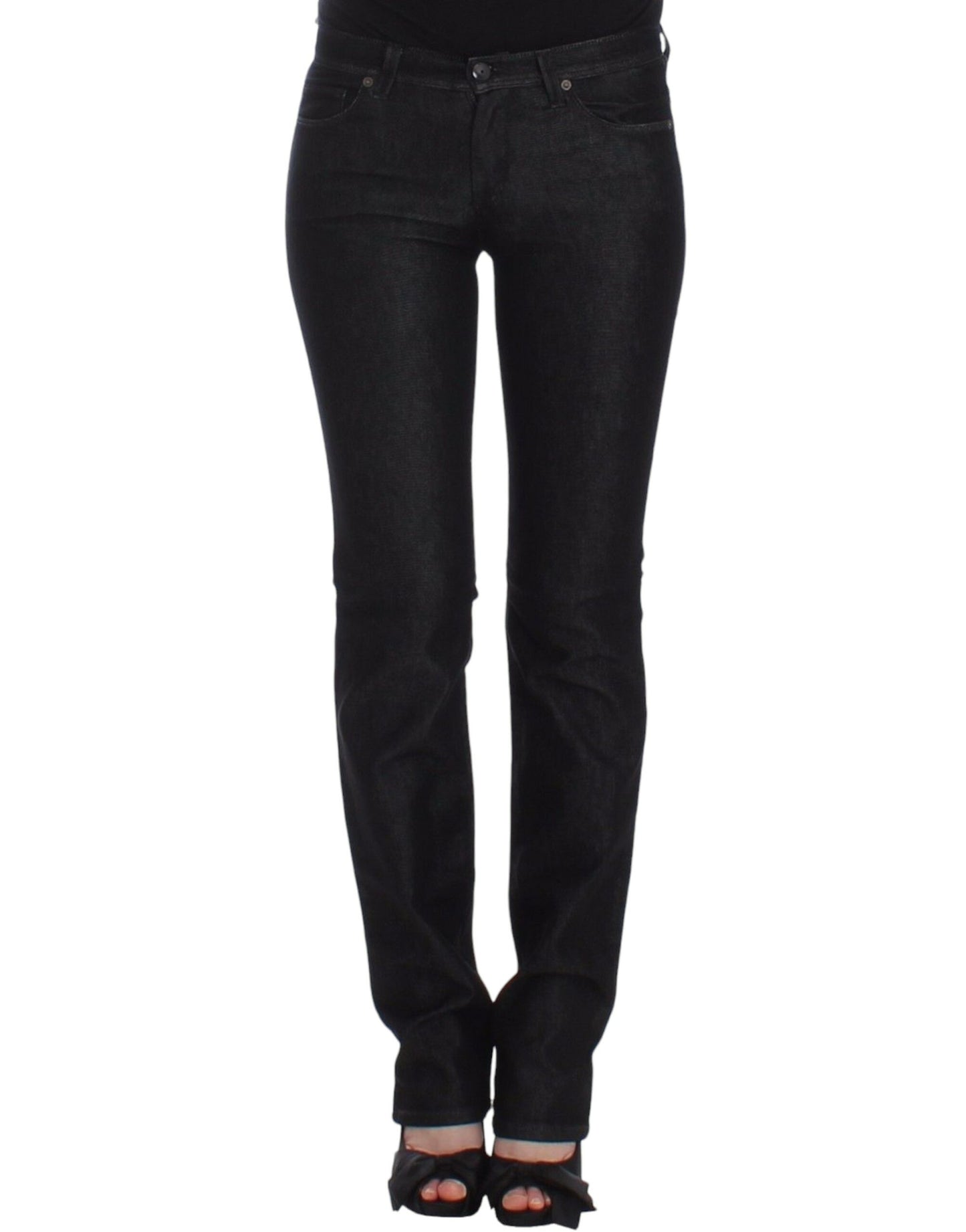 Чорні вузькі джинси Ermanno Scervino Chic