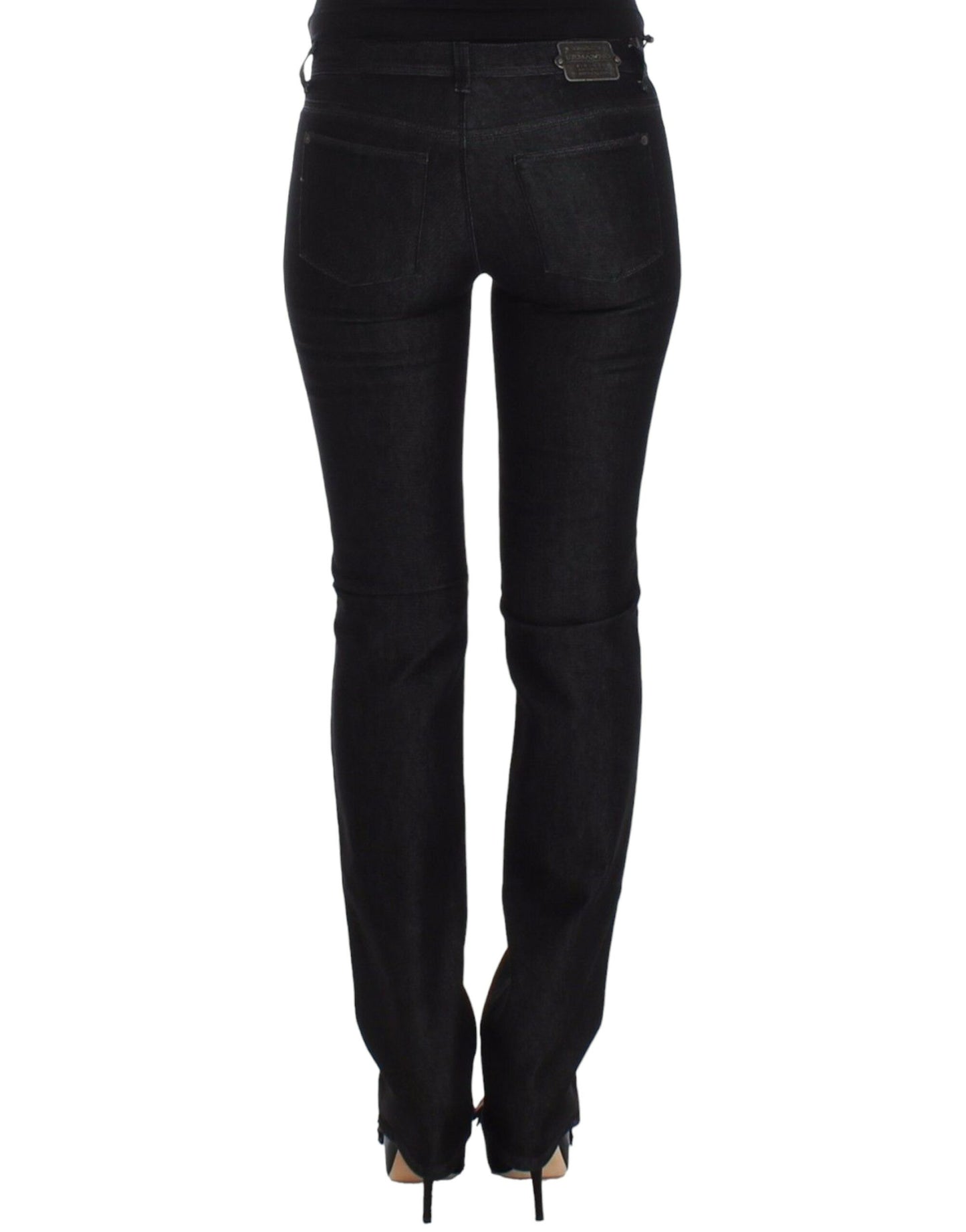 Чорні вузькі джинси Ermanno Scervino Chic