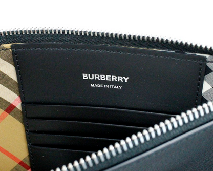 Чорна шкіряна сумка Burberry Peyton Monogram через плече