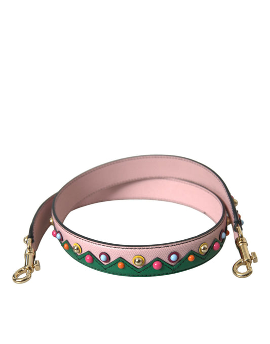 Рожева шкіряна сумочка Dolce &amp; Gabbana, аксесуар через плече
