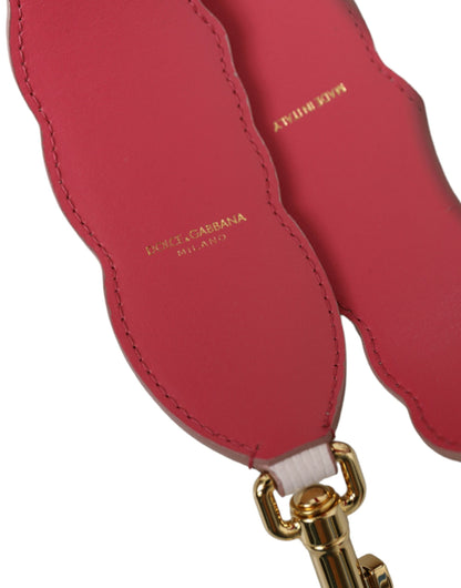 Шкіряний ремінь Dolce &amp; Gabbana з білим квітковим аксесуаром