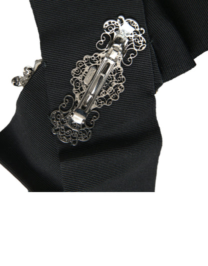 Заколка для волосся Dolce &amp; Gabbana Black Swarovski Crystal Embellished