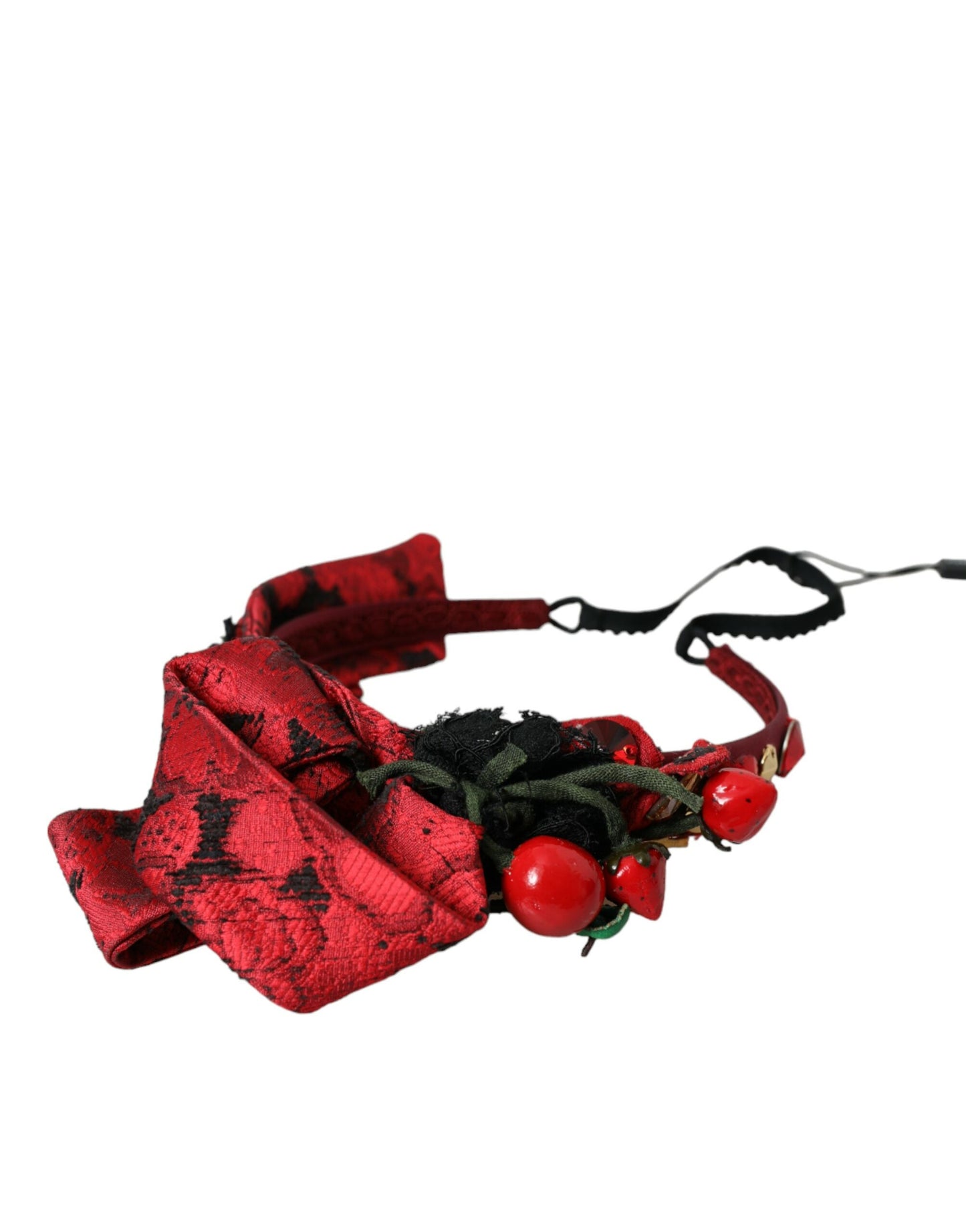 Dolce &amp; Gabbana Red Cherry Sicily, прикрашена жіноча діадема для волосся