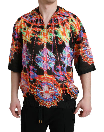 Бавовняна футболка Dolce &amp; Gabbana Multicolor Luminarie Print