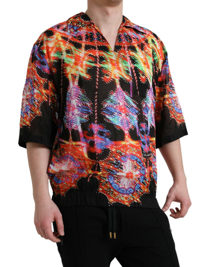 Бавовняна футболка Dolce &amp; Gabbana Multicolor Luminarie Print