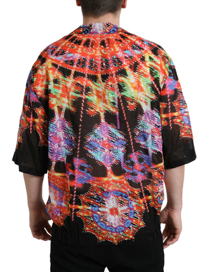 Бавовняна футболка Dolce &amp; Gabbana Multicolor Luminarie Print