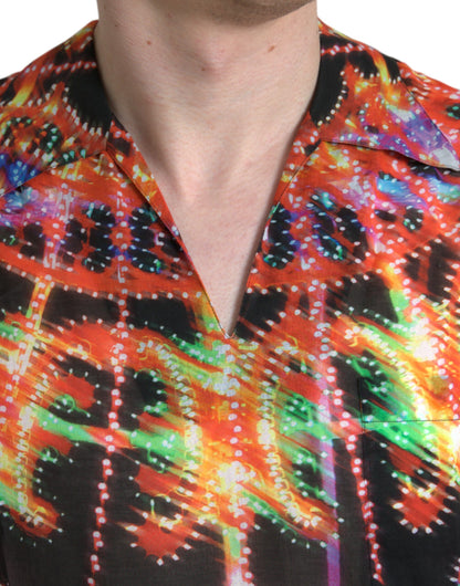 Бавовняна футболка Dolce &amp; Gabbana Multicolor Luminarie Print