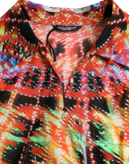 Бавовняна футболка Dolce &amp; Gabbana Multicolor Luminarie Print