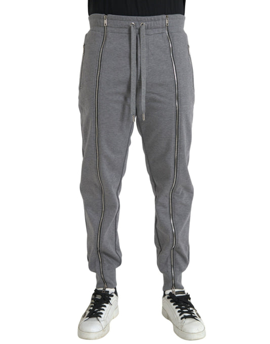 Вузькі спортивні штани Dolce &amp; Gabbana Grey Cotton Jogger