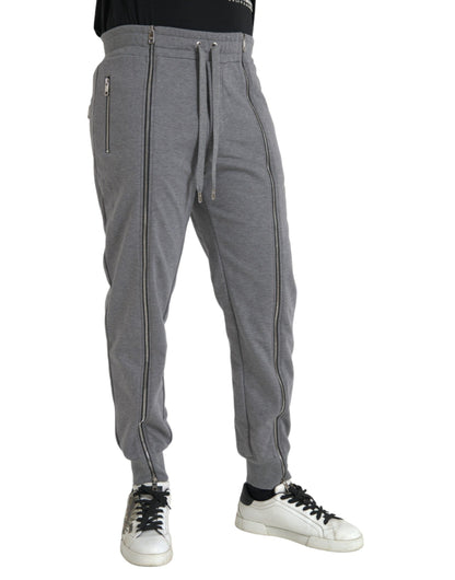 Вузькі спортивні штани Dolce &amp; Gabbana Grey Cotton Jogger