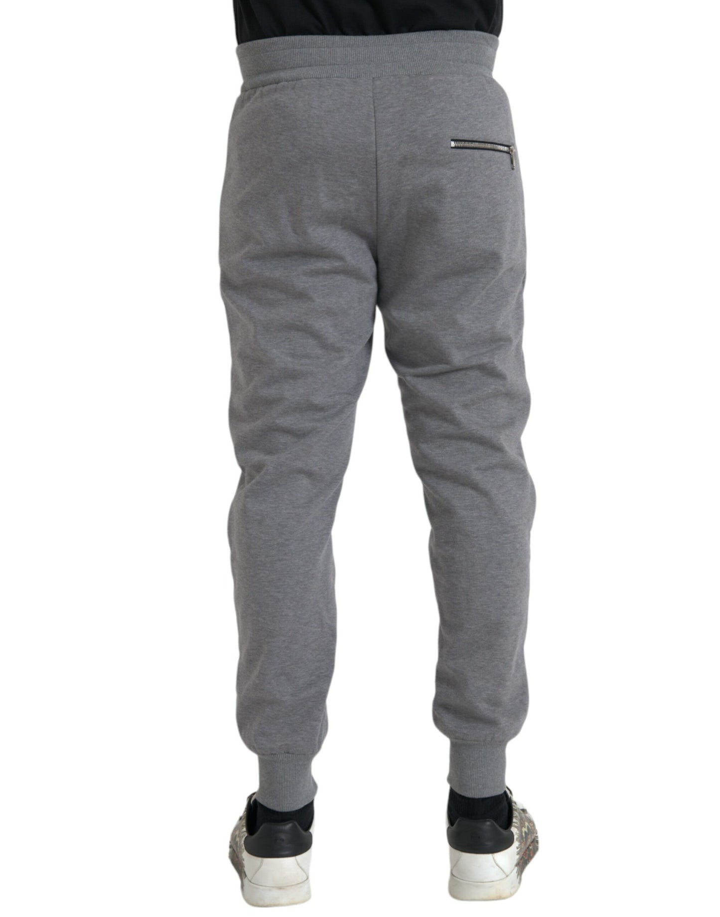 Вузькі спортивні штани Dolce &amp; Gabbana Grey Cotton Jogger